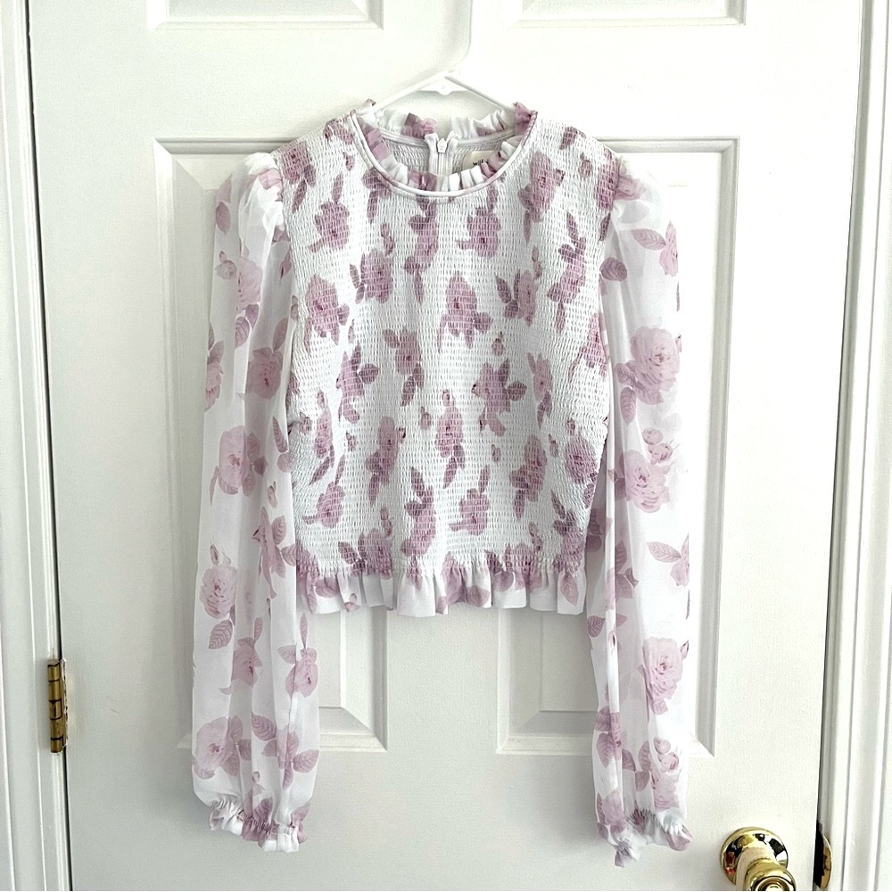 Aritzia Wilfred Floral Blouse
